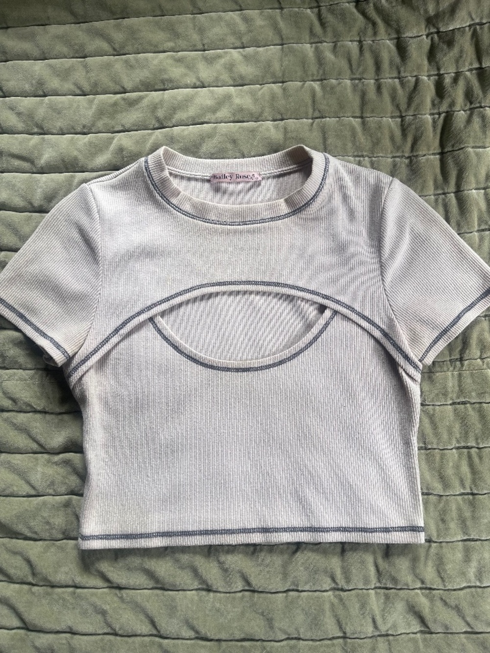 Crop top with key hole cut out